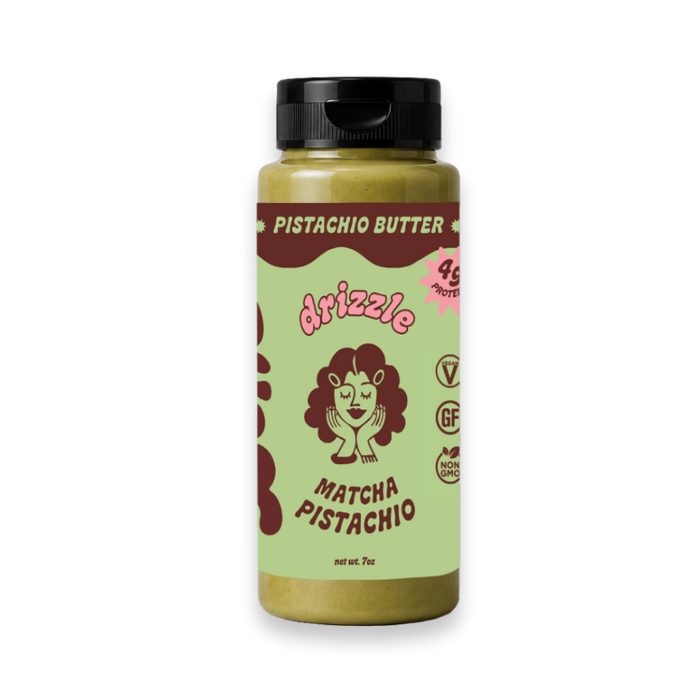 Matcha Pistachio Nut Butter Spread Drizzle Bottle