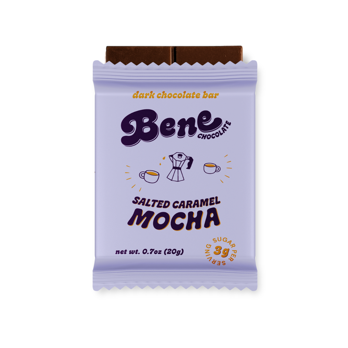 Sample: Mini Mocha Magic Dark Chocolate Bar: Brain Power + Collagen Boost